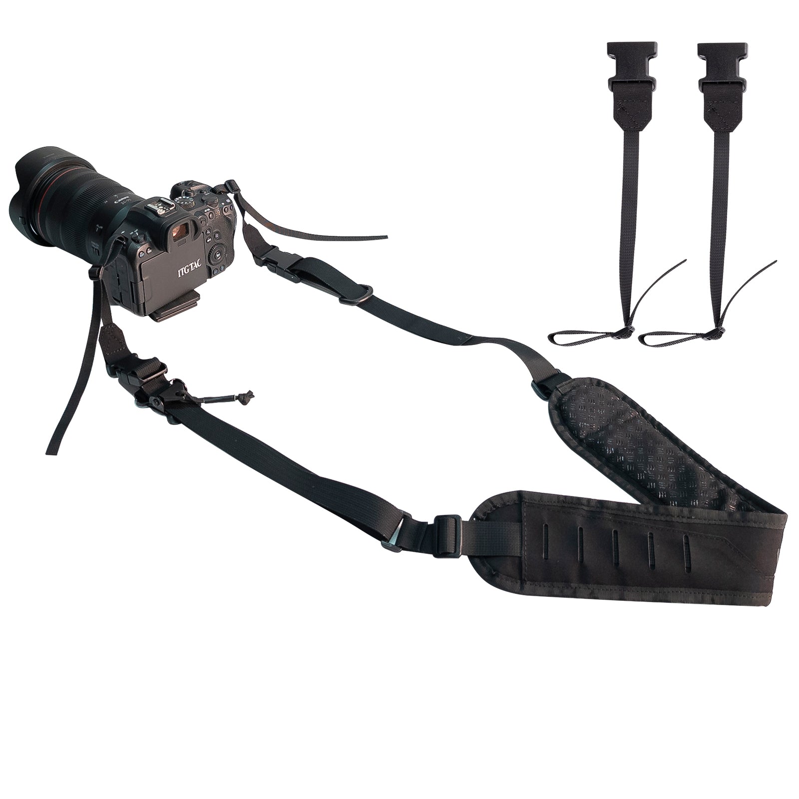 2 Punkt Sling Riemen Für Kameras Gewehrriemen Schnell 3.15" Breite Kameragurt Multifunktionale Taktische Schlinge Gurt für DSLR-Kameras Gewehr Airsoft Large Bag Einstellbar 44"-61"